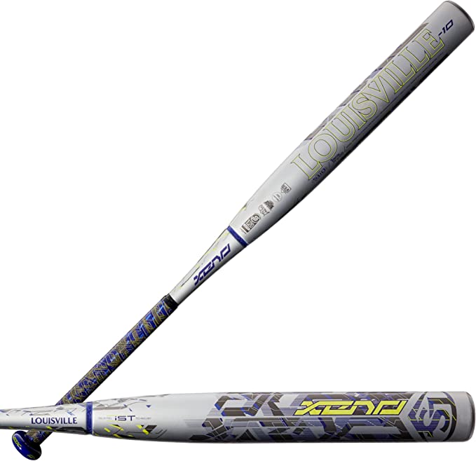 New Louisville Slugger 2022 Xeno Fastpitch Softball Bat Silver/Purple