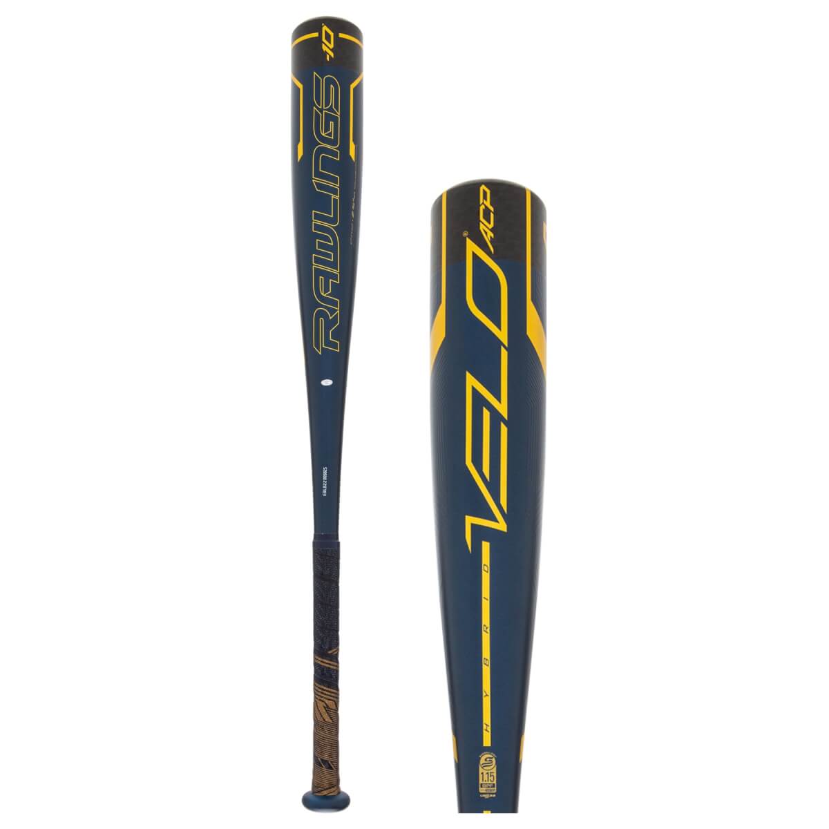 Mazza Da Baseball Rawlings VELO ACP USSSA -8: Composito Di Carbonio E Alluminio Ai909 Per Massime Prestazioni