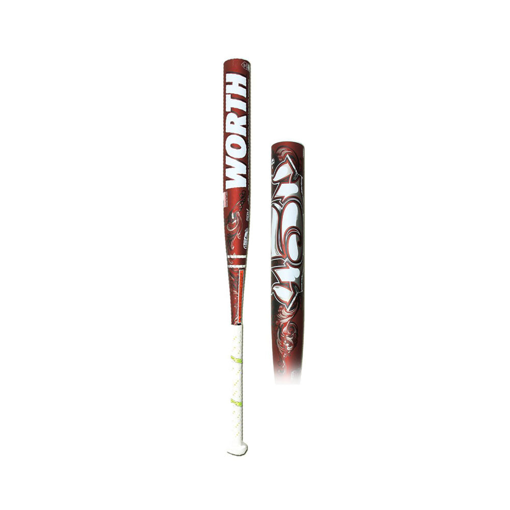 New Worth 454 Legit FPL49 Fastpitch Softball Bat Brown/White 2 1/4" US