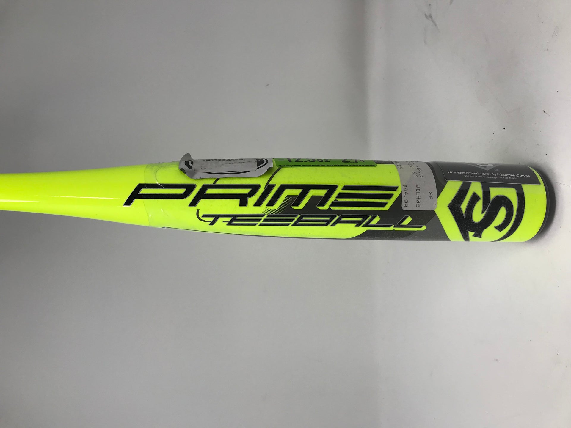 Batte Louisville Slugger Prime T-Ball Pour Jeunes - 26 Pouces, 12,5 Oz - État Nickel