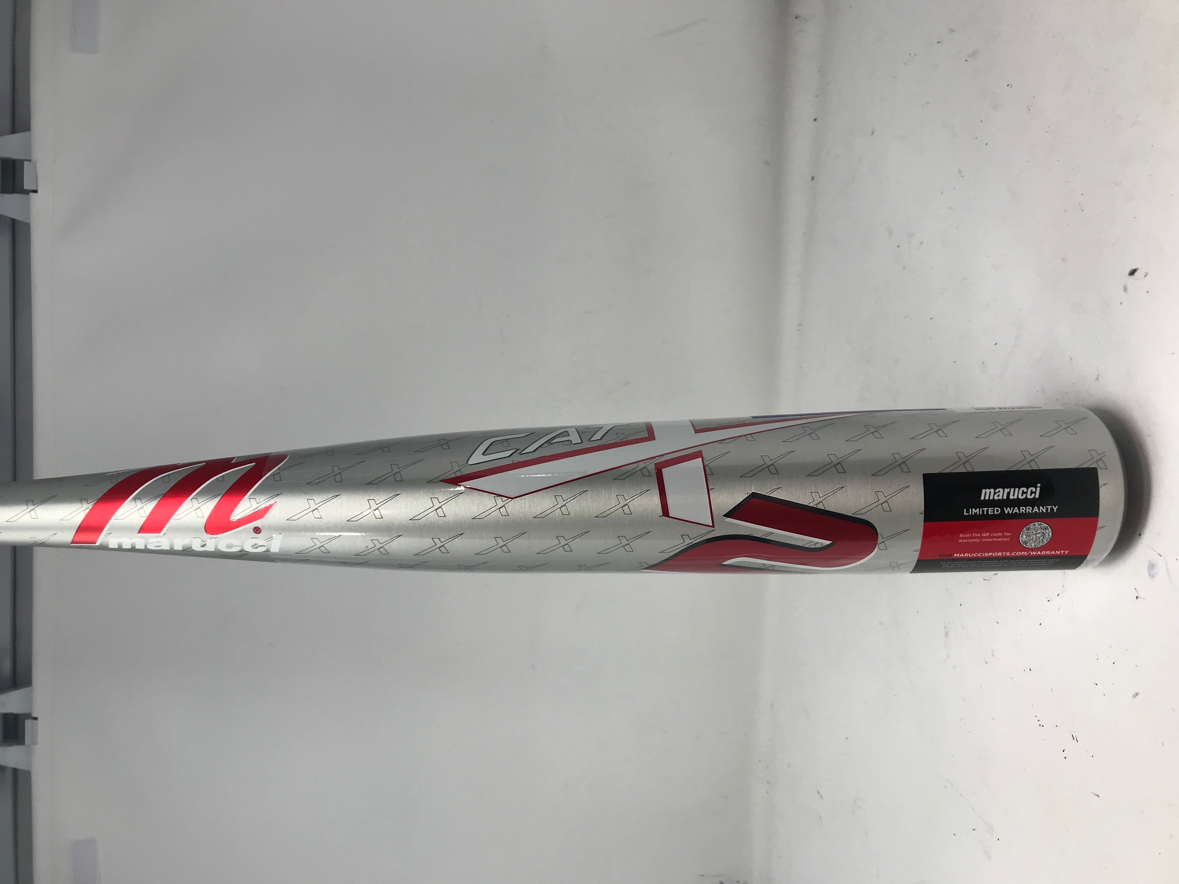 New Marucci CATX2 BBCOR Baseball Bat MCBCX2 1 Piece Silver/Red/White ...