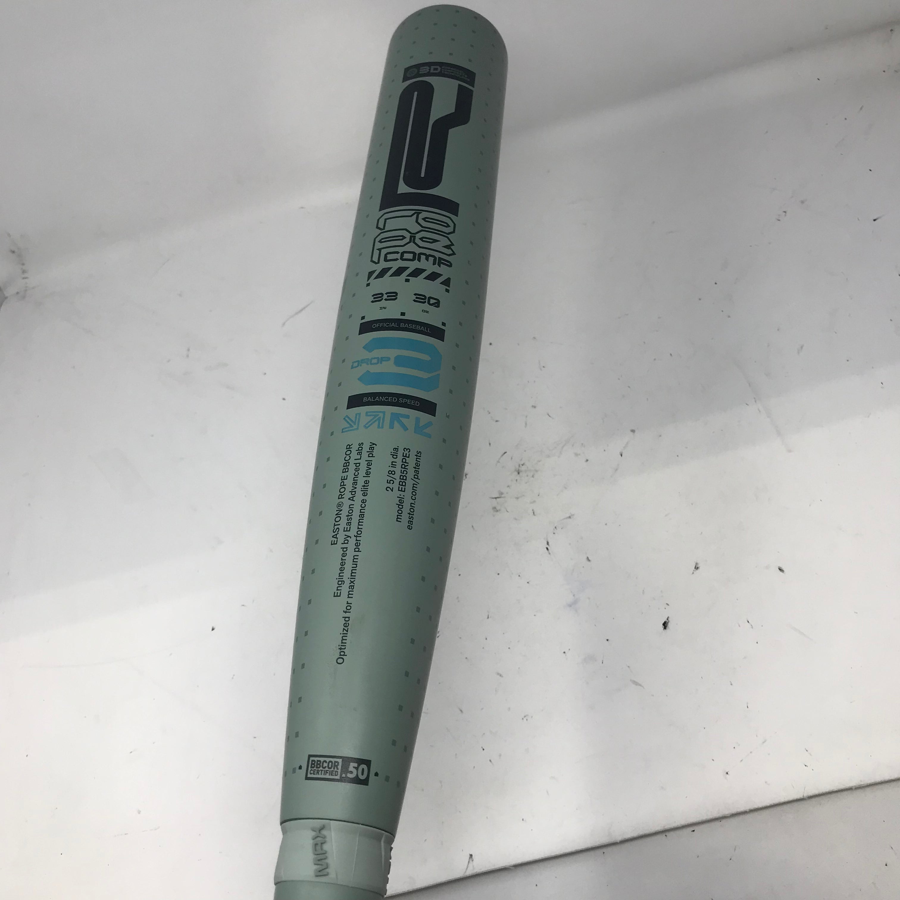 Used Easton Rope BBCOR Baseball Bat 33/30 Balanced Speed 2 Pc. Composi ...