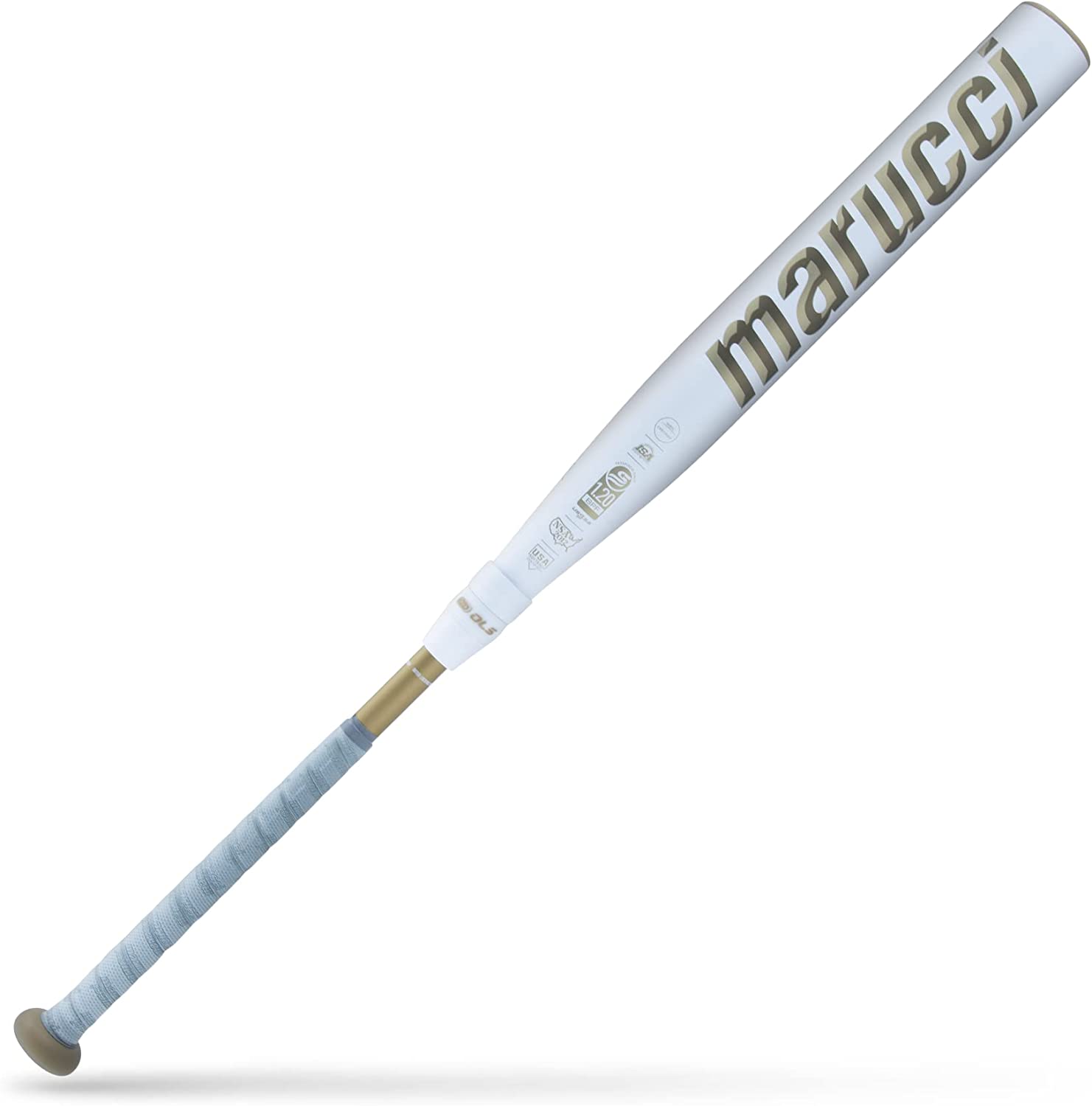 Connection Bats New Marucci Echo Connect DMND Fastpitch Softball Bat 2 Piece White/Gol ...