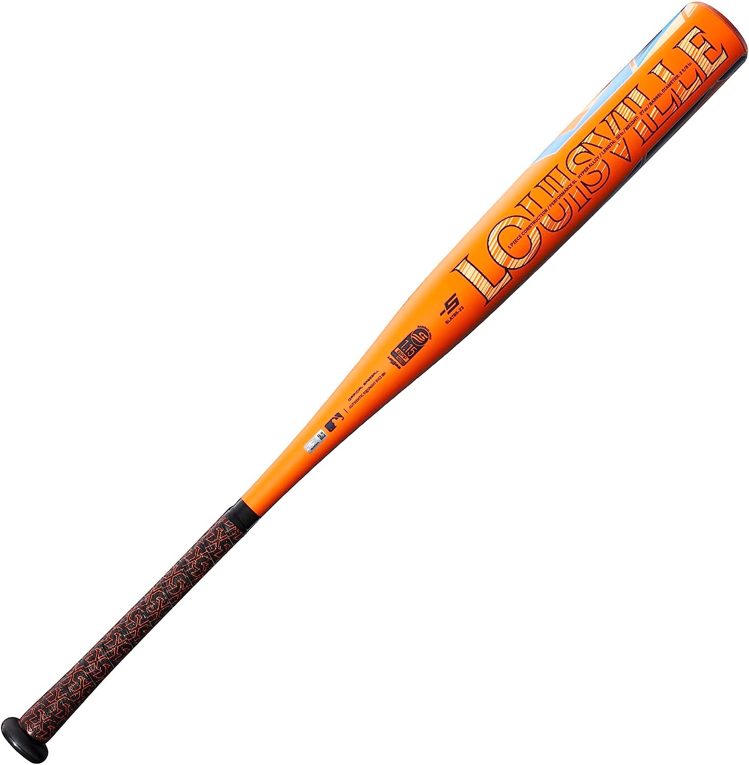 Atles Bat New Louisville Slugger 2023 Atlas (-5) USSSA Baseball Bat Orange/Blue ...