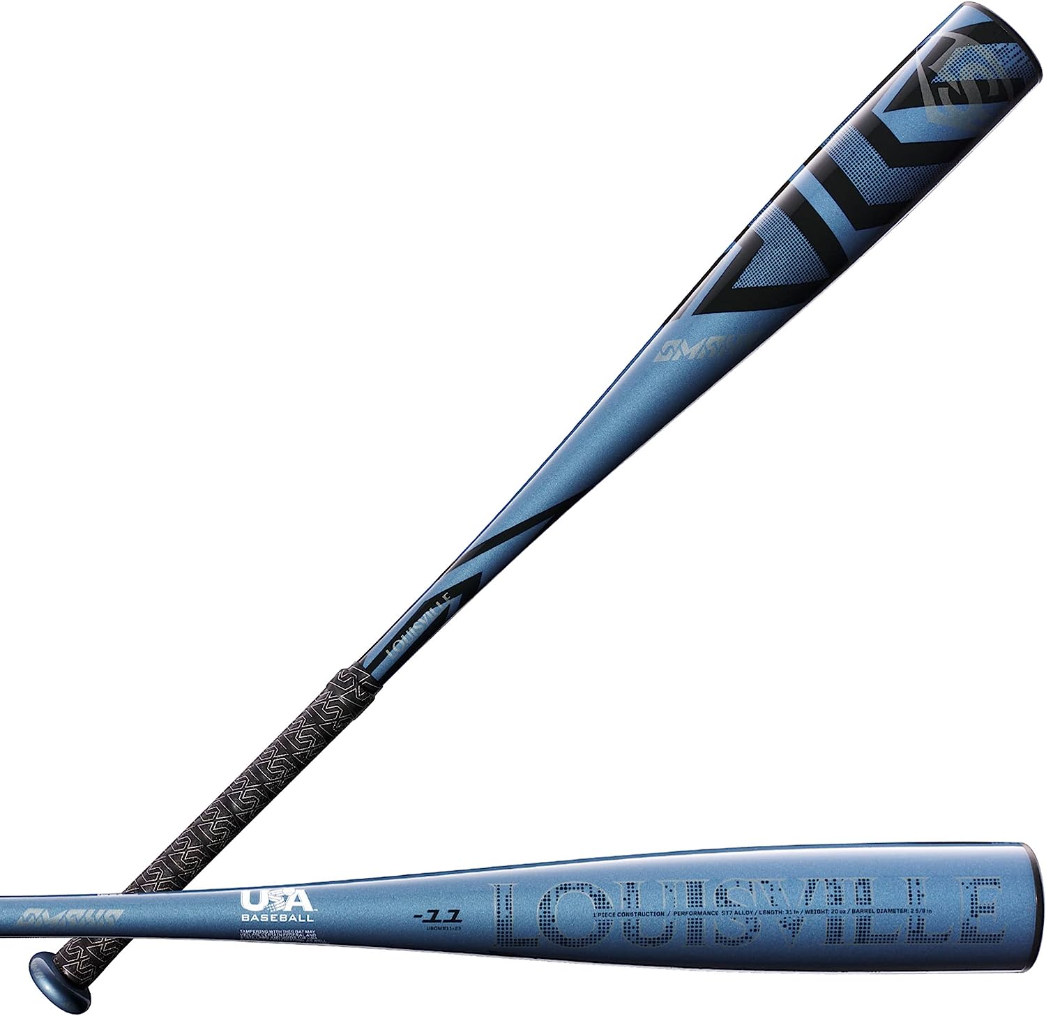 Batte Baseball Louisville Slugger Omaha® 2023 – 29/18, Bleu/noir, Très Bon état