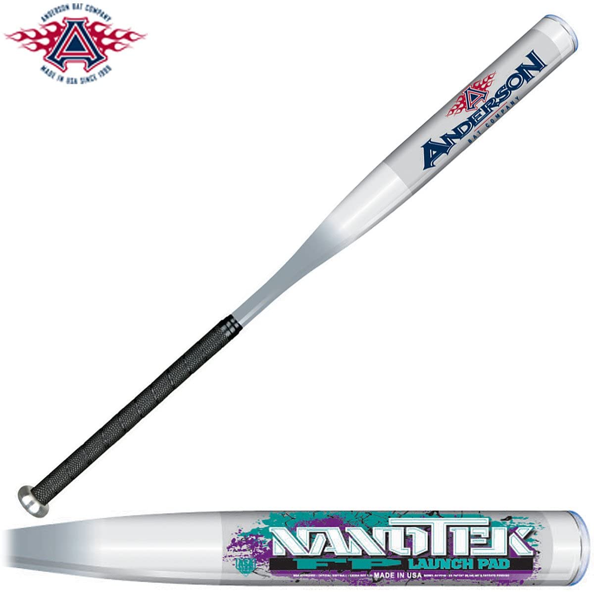 Bat Béisbol Anderson Nanotek 33in 30oz Alloy 1pz Besr Blanco Bat Béisbol Anderson Nanotek 33in 30oz Alloy 1pz Besr Blanco