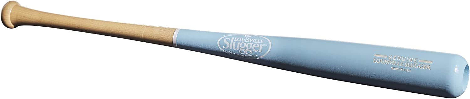 New Louisville Slugger Genuine Mix Unfinished Light Blue Baseball Bat