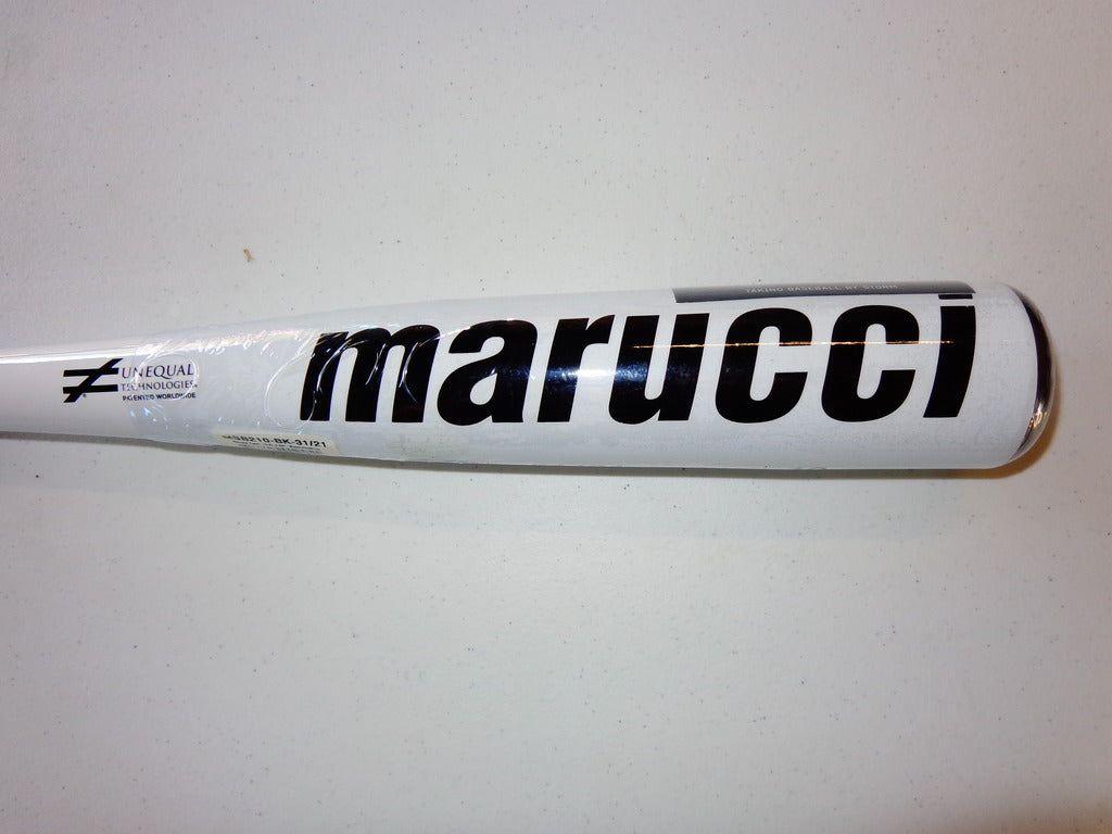 New Marucci Team MSB210 Senior League Baseball Bat 2 3/4" White/Black