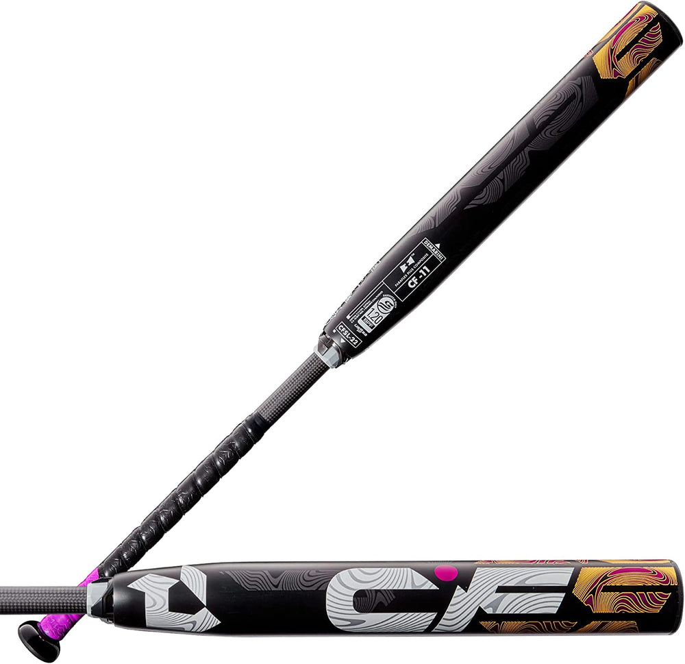 New DeMarini 2022 CF Fastpitch Softball Bat Series Black/Purple Compos
